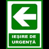 Placuta pentru iesire de urgenta cu sageata in stanga